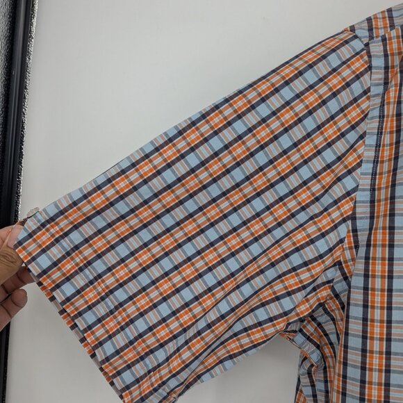 Vintage Rocawear Button Up Shirt Men Size 3XL Plaid Hip Hop Streetwear Y2K Logo - Picture 5 of 13